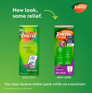 Children’s ZYRTEC® Allergy Relief Syrup with Cetirizine HCl