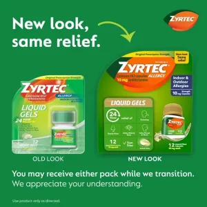 ZYRTEC® Liquid Gels with 10 mg Cetirizine HCl