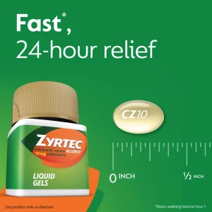 ZYRTEC® Liquid Gels with 10 mg Cetirizine HCl