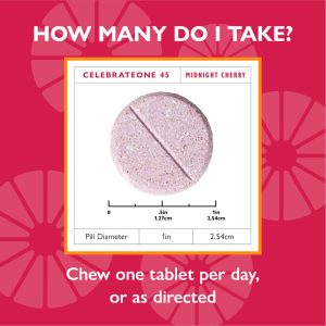 CelebrateONE 45 Once Daily Bariatric Chewable Multivitamin with Iron
