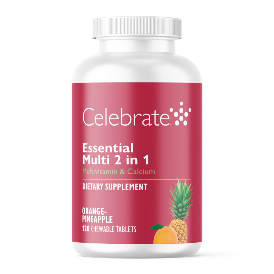 Essential Multi 2 in 1 Chewable Multivitamin with Calcium