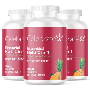 Essential Multi 2 in 1 Chewable Multivitamin with Calcium