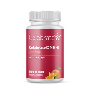 CelebrateONE 45 Once Daily Bariatric Chewable Multivitamin with Iron