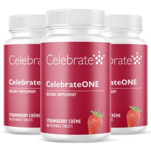 CelebrateONE Bariatric One a Day Multivitamin Chewable. Iron Free. Strawberry Creme