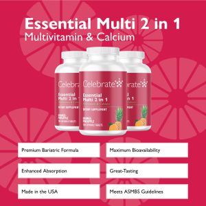 Essential Multi 2 in 1 Chewable Multivitamin with Calcium