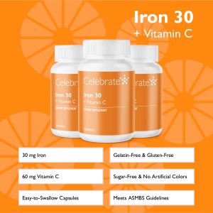 Iron 30 mg + Vitamin C Capsules