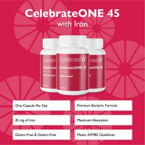 CelebrateONE 45 Once Daily Bariatric Multivitamin With Iron