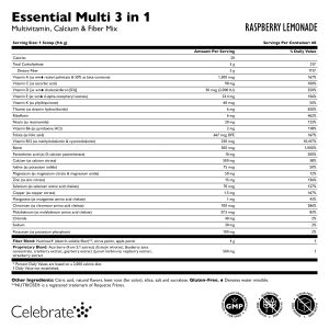 Essential Multi 3 in 1 Multivitamin Drink Powder With Calcium