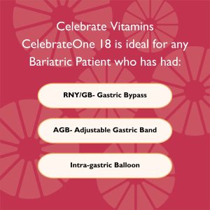 CelebrateONE 18 Once Daily Bariatric Multivitamin with Iron Capsules